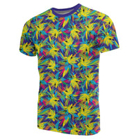 Hawaii Tropical Pattern Mix T Shirt - Polynesian Pride