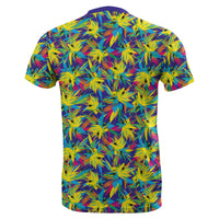 Hawaii Tropical Pattern Mix T Shirt - Polynesian Pride