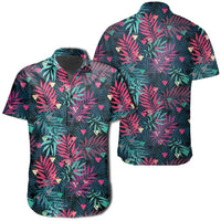 Hawaiian Shirt - Tropical Pattern Shirt Unisex Black - Polynesian Pride