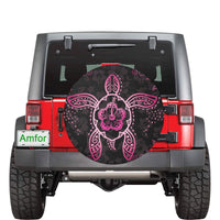 Turtle Hibiscus Pink Spare Tire Cover AH Pink - Polynesian Pride
