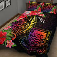 Tuvalu Quilt Bed Set - Tropical Hippie Style - Polynesian Pride