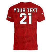 (Custom Text And Number) Tonga Rugby Sevens V-Neck T Shirt Sporty Style LT9 - Polynesian Pride