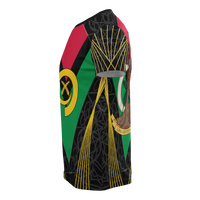 Vanuatu T Shirt Vanuatuan Flag Coat of Arms Spotlight Style - Polynesian Pride