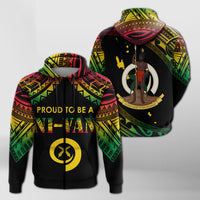 Vanuatu Proud To Be A Ni Van Polynesian Pattern Zip up Hoodie LT7 - Polynesian Pride