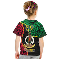 Custom Vanuatu T Shirt Basic Coat of Arms LT9 - Polynesian Pride