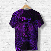 Virgo Zodiac Polynesian T Shirt Unique Style Purple LT8 - Polynesian Pride