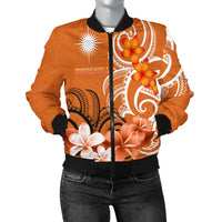 Marshall Islands Women's Bomber Jacket - Marshallese Spirit - Polynesian Pride