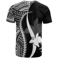 Papua New Guinea Custom T Shirt White Micronesian Tentacle Tribal Pattern - Polynesian Pride
