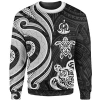 Vanuatu Sweater - White Tentacle Turtle Unisex White - Polynesian Pride