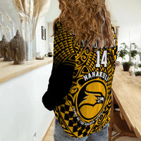 (Custom Text And Number) Hawaii Women Casual Shirt Nanakuli High and Intermediate School Tribal Kakau LT14 - Polynesian Pride