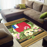 Wallis and Futuna Area Rug - Polynesian Gold Patterns Collection - Polynesian Pride