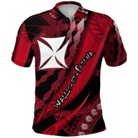 Wallis et Futuna Polo Shirt Artsy Style Black LT9 Adult Black - Polynesian Pride