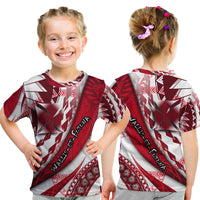 Wallis et Futuna T Shirt Artsy Style White LT9 Kid White - Polynesian Pride