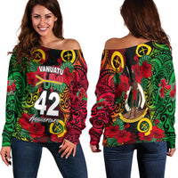 Vanuatu Yumi 42 Off Shoulder Sweater LT6 - Polynesian Pride