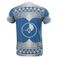 Yap All Over T Shirt Yap Wave Style - Polynesian Pride