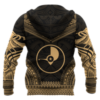 Yap Polynesian Chief Hoodie Gold Version - Polynesian Pride