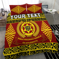 (Custom Personalised) Tonga High School Bedding Set - Tongan Pattern LT13 - Polynesian Pride