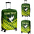 (Custom Personalised) Tailevu Rugby Union Fiji Luggage Covers - Tapa Pattern - LT12 Green - Polynesian Pride