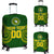 (Custom Personalised) Cook Islands Rugby Luggage Covers - Tribal Pattern - LT12 Green - Polynesian Pride