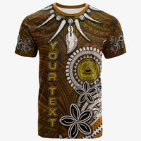 American Samoa Custom T Shirt Polynesian Boar Tusk Unisex Brown - Polynesian Pride