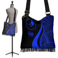Yap Boho Handbag - Blue Polynesian Tentacle Tribal Pattern - Polynesian Pride