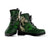 Ireland Celtic Leather Boots - Dragon & Claddagh Cross Green - Polynesian Pride