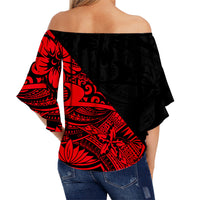 Sandaun Province Off Shoulder Waist Wrap Top Of Papua New Guinea LT6 - Polynesian Pride