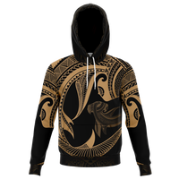 Hawaii Hoodie Polynesian Hammerhead Shark Gold - Polynesian Pride