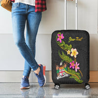 Fiji Polynesian Custom Personalised Luggage Covers - Plumeria Tribal - Polynesian Pride
