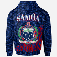 Samoa Zip Hoodie Vailima Polynesian Patterns With Bamboo - Polynesian Pride