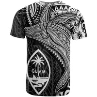 Guam T Shirt Humpback Whale & Coat of Arms White - Polynesian Pride