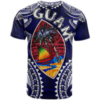 Guam T Shirt Custom Guam Independence Day Wish You A Very Happy Independence Day With Polynesian Patterns LT10 - Polynesian Pride