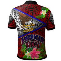 American Samoa Polo Shirt Custom American Samoa Eagle Flag Style With Polynesian Patterns Polo Shirt LT10 - Polynesian Pride
