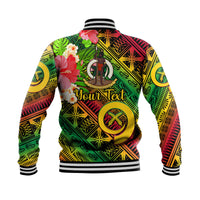 (Custom Personalised) Vanuatu Baseball Jacket Independence Be Proud Vanuatu Flag - Gradient Vibes LT8 - Polynesian Pride