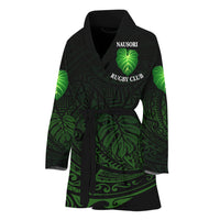 Fiji Nausori Rugby Bathrobe Original Style LT8 One Size Green - Polynesian Pride