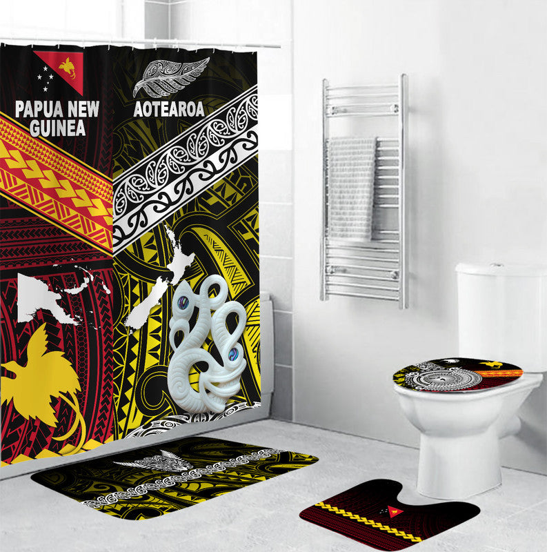 New Zealand And Papua New Guinea Bathroom Set Together - Yellow LT8 Yellow - Polynesian Pride