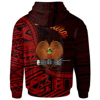 Papua New Guinea Hoodie Samarai Polynesian Patterns - Polynesian Pride