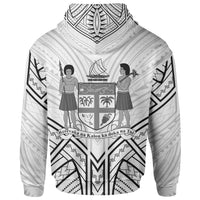 Fiji Zip Hoodie Fiji Seal Tribal Patterns - Polynesian Pride