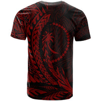 Chuuk State T Shirt Red Custom Wings Style - Polynesian Pride