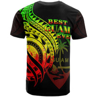 Guam T Shirt Reggae Color Polynesian Patterns Best Guam Ever - Polynesian Pride