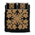 Hawaiian Royal Pattern Quilt Bed Set - Black And Gold - E1 Style - AH Gold - Polynesian Pride