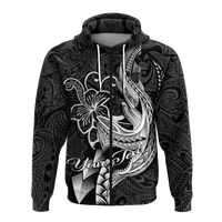 Custom Polynesian Shark Tattoo Hawaii Tribal Hoodie LT12 - Polynesian Pride