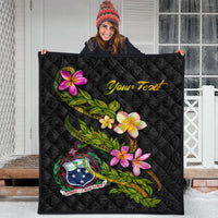 Samoa Polynesian Custom Personalised Quilt - Plumeria Tribal - Polynesian Pride