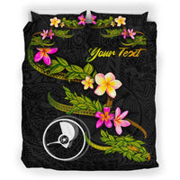 Yap Polynesian Custom Personalised Bedding Set - Plumeria Tribal - Polynesian Pride