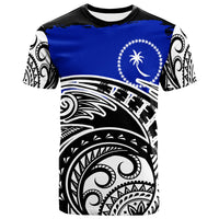 Chuuk Custom T Shirt Ethnic Style With Round Black White Pattern Unisex Art - Polynesian Pride