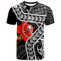 Chuuk T Shirt Hibiscus Ft Polynesian Pattern Unisex Black - Polynesian Pride