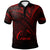 Northern Mariana Islands Polo Shirt Red Color Cross Style Unisex Black - Polynesian Pride