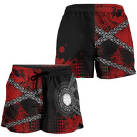 Northern Mariana Islands Polynesian Women's Shorts - Polynesian Chain Style - Polynesian Pride