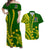 Cook Islands Polynesian Matching Dress and Hawaiian Shirt LT6 Green - Polynesian Pride