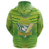 Cook Islands Rugby Zip Hoodie Creative Style - Polynesian Pride